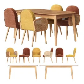 Biface buisseau la redoute table chairs